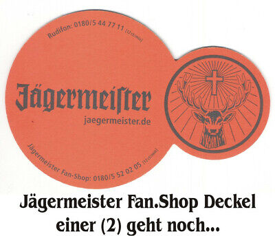 Jägermeister Jägermeister Kräuterlikör Untersetzer 100 Stück Bierdeckel  Kneipe Bar Danke NEU 