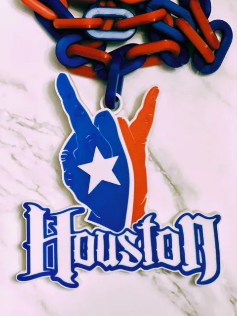 3D Oversized Sports Chain Custom Designed Logo Houston Baseball Football Soccer