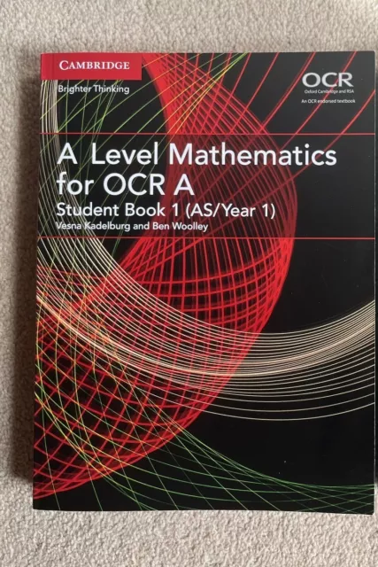 OCR A-level Cambridge Maths Textbook Year 1/AS