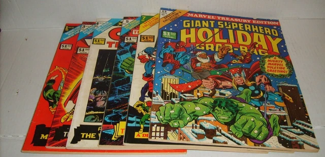6 Marvel Treasury Edition Lot THOR HULK AVENGERS MASTER KUNG FU HOLIDAY CONAN