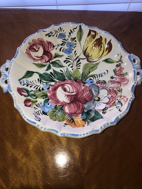 Majolica renaissance handmade Italian ceramic pottery  bowlsfloral