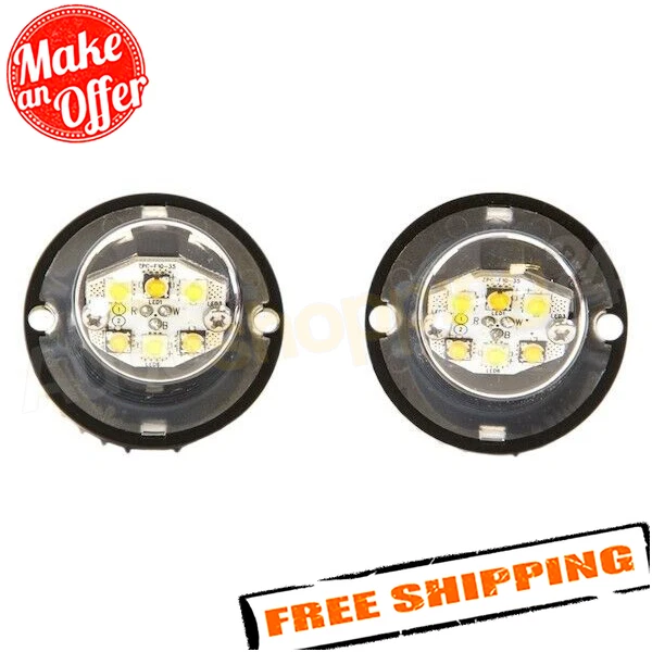 Buyers Products 8891227 Bolt-on Hideaway LED Strobe Kits With In-line Flashers