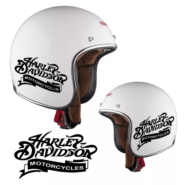 Adesivi Stickers da casco moto custom Harley Davidson Motorcycles