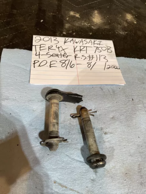 2013 Kawasaki Teryx 750 hood mounting pins dowels set pair