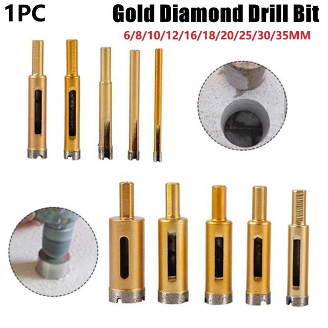 Foret de trou diamant Foret au Diamant Scie Cloche 1/2BSP pour Verre Carrelage bricolage
