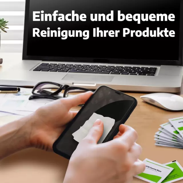 Bildschirm Reinigungstücher Desinfektion Für Handy/Monitor/Laptop 120 Stück 2