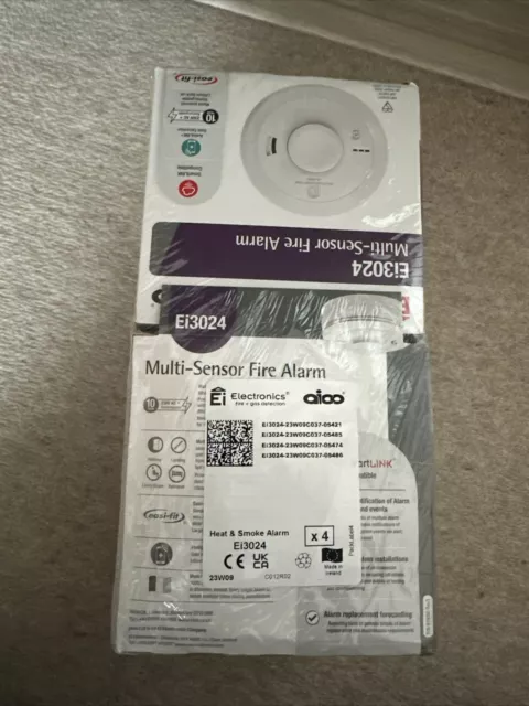 Aico Ei3024 Multi Sensor Fire Alarm X 4