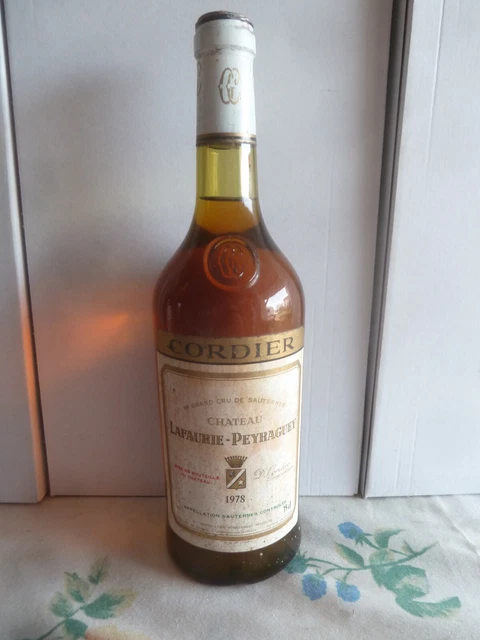 Vin  Sauternes 1er Grand Cru Classé 1978