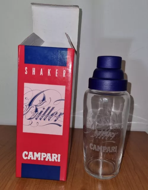 Shaker Vintage In Vetro Bitter Campari 