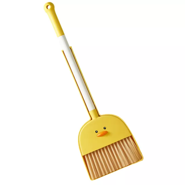 Toddler Mini Broom and Dustpan Set - Cartoon Cleaning Helper for Kids-
