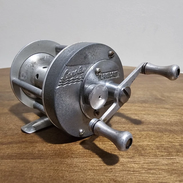 LANGLEY DELUXE LAKECAST FISHING REEL VINTAGE Deluxe Lakecast Model