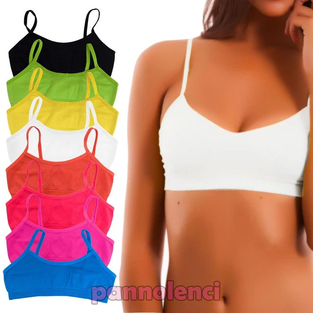 Reggiseno Sportivo Bambina - Microfibra, Senza Ferretto, Taglie 4-14 Anni, Per Danza E Sport - Foto 5