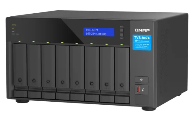 Almacenamiento NAS QNAP TL-D800S caja para disco duro externo Carcasa de  disco duro/SSD Negro, Gris 2.5/3.5