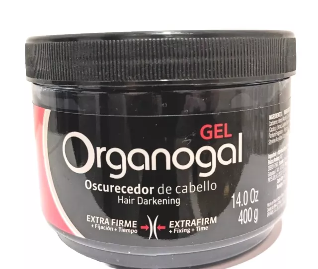 ORGANOGAL Gel Oscurecedor De Cabello Hair Darkening Xtra Firm Hair 14oz