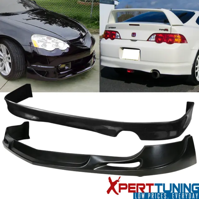 Fits 02 03 04 Acura RSX Coupe Front & Rear Bumper Lip Spoiler