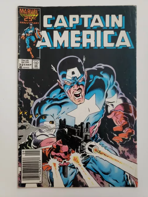 Captain America #321 Vol 1 1986 Marvel Newsstand Flag Smasher / Gruenwald