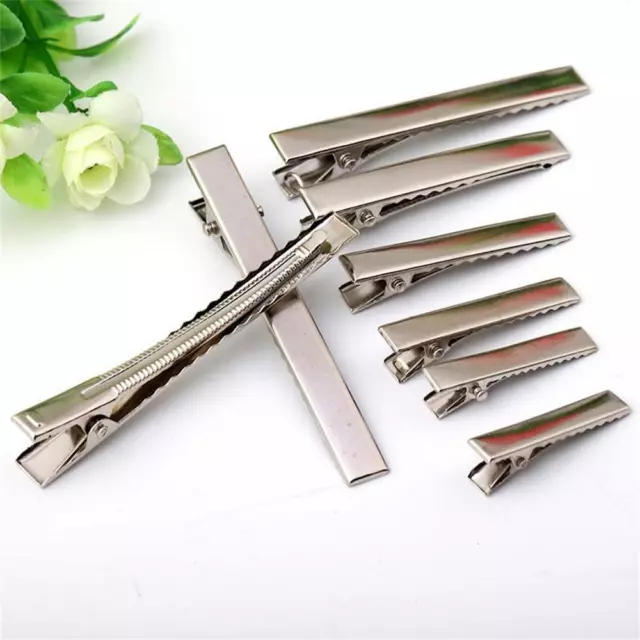 50Pcs Metal Clip Hair Clips Crocodile Duckbill Clip With Teeth Alligator Clips