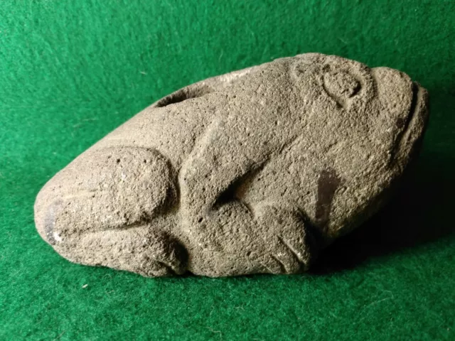Tlingit Northwest Coast Stone Frog Form Tobacco Mortar
