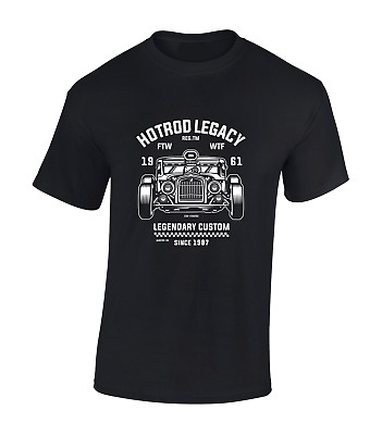 Retro Hotrod Legacy Mens T Shirt Car Vintage Design Cars Motorbike Gift Top