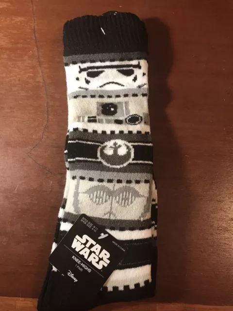 STAR WARS SWEATER KNEE-HIGH SOCKS NEW /w Tags