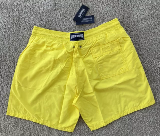 New Vilebrequin MOOREA WATER-REACTIVE SAND Swim Trunks- 2XL MEN- YELLOW - XXL 2