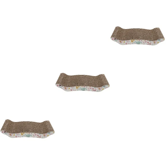3 Pack Kratzbaum Für Katzen Wellpapier Wendbare Kratzunterlage