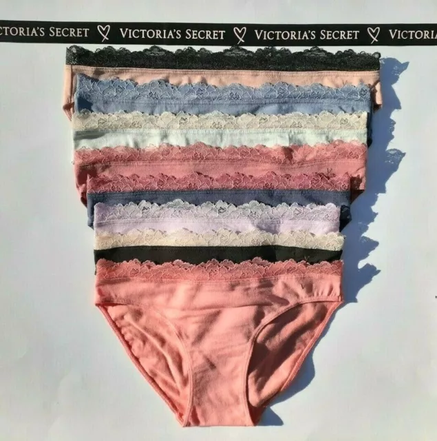 Victoria's Secret No-Show Shimmer Hiphugger Panty Dusk Pink Underwear  Medium M