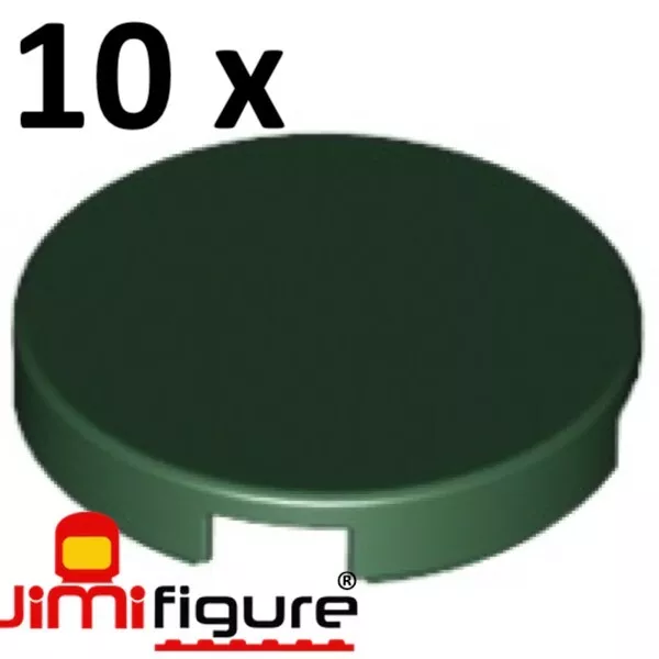 NEW 10 x LEGO Flat Tile Round 2x2 Dark Green 14769 Genuine Bulk Lot Earth