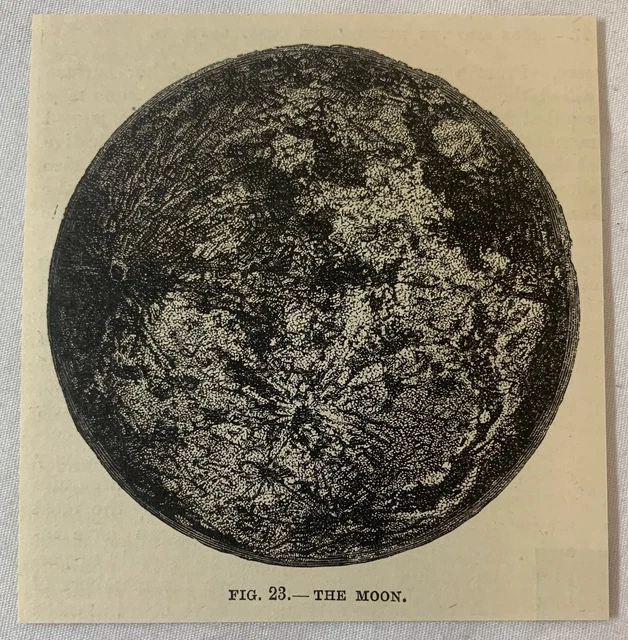 1887 Revista Grabado ~ Las Luna