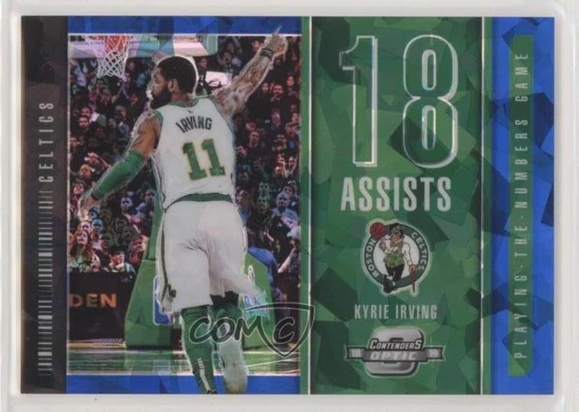 2018-19 Panini Contenders Optic Blue Cracked Ice Kyrie Irving #25