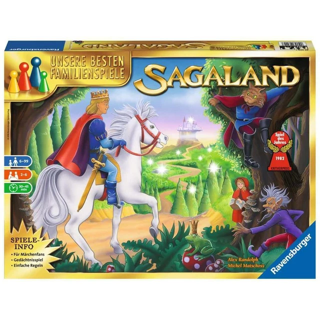 Ravensburger Sagaland Gesellschaftsspiel Kinderspiel Familienspiel Merkspiel