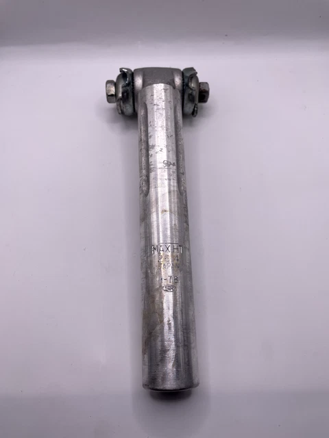 Tube tige de selle vélo ancien vintage acier chromé 25,4 mm