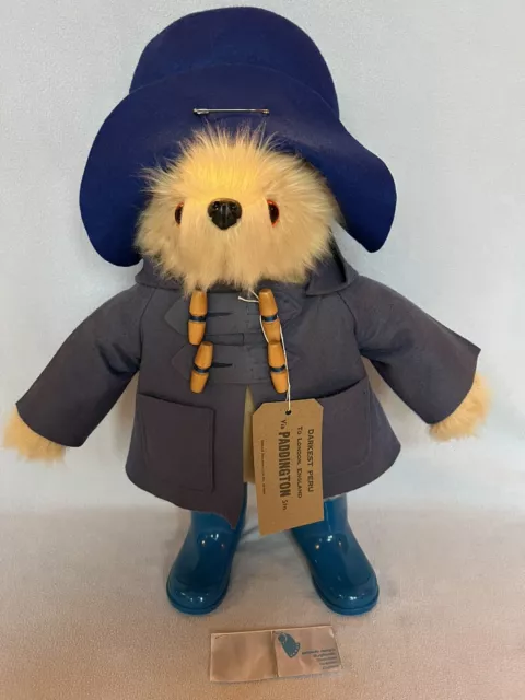 Freshly Cleaned ~ Gabrielle Designs 1980's Paddington Bear With Blue PB Wellies