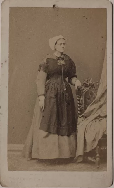 E. FÜRST NANTES Photographie Carte de visite Cdv Vintage Albumine 