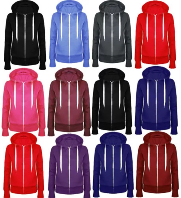 Mens Hoodies Plain American Fleece Zip Hoody Jacket Hooded Top Sweat Shirt S-XL