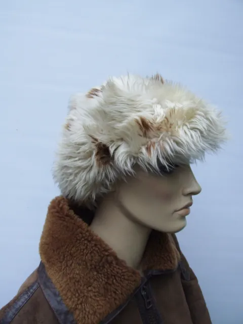 REAL  TOSCANA Lamb  sheepskin fur hat size S / M