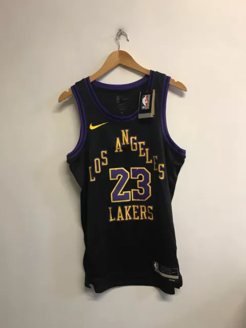 Los Angeles Lakers Jersey Men's Nike NBA City Jersey - M - James 23 - NWD