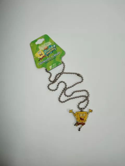 Vintage SpongeBob SquarePants Unsinkable Pendant Necklace in Original Packaging