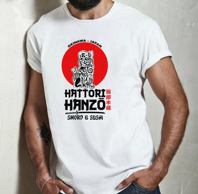 T-shirt Homme Style Japon Osaka - Tiger Athletic Hattori Hanzo, Coton, Col Rond, Blanc