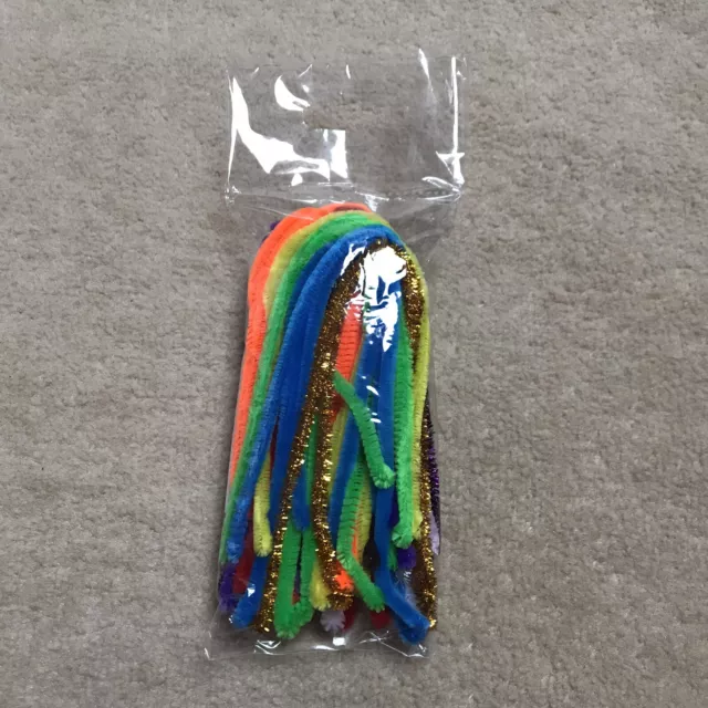 30cm Chenille Craft Stems Pipe Cleaners Arts & Crafts Flexible
