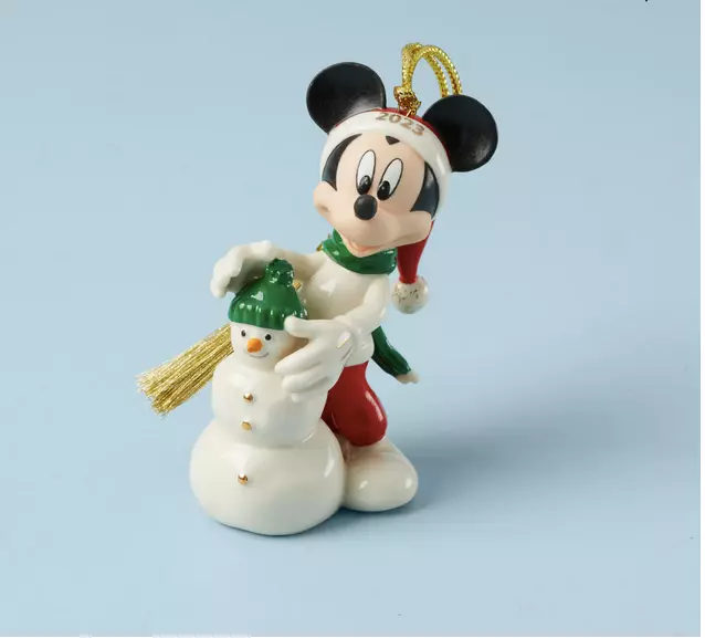 Lenox Mickey Mouse Snowman Annual Christmas Ornament New 2023 894426 Disney