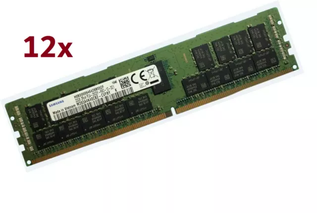 12 x 32 GB 384 GB DDR4 RAM 2933 MHz ECC REG per server Lenovo ThinkSystem ST550 tower