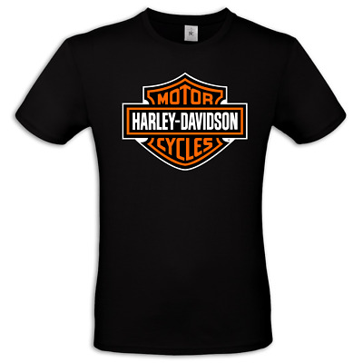 Maglietta uomo Harley Davidson logo idea regalo t shirt moto biker