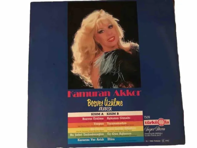 Kamuran Akkor, Bosver Üzülme, Arabesk Musik, Türküola, Original LP 1984 2