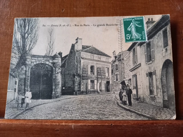 Ancienne Carte Postale CPA 91 Orsay - Rue De Paris, Années 1910 (bon état)
