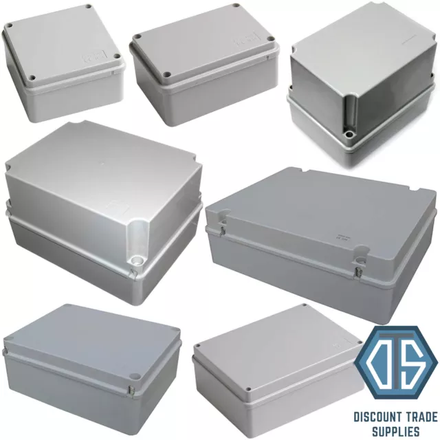 ESR IP56 Enclosure Junction Box Waterproof Exterior PVC Adaptable Plastic Grey