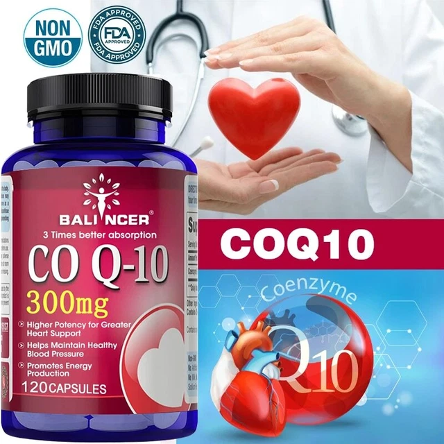 CO ENZYME Q10 300mg Balance Blood Pressure & Cardiovascular Function £7