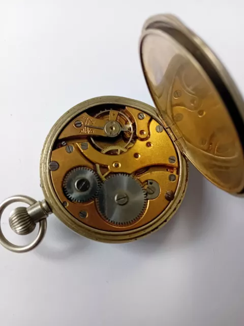VINTAGE GENIE SWISS Made Pocket Watch Working 39.00 PicClick UK