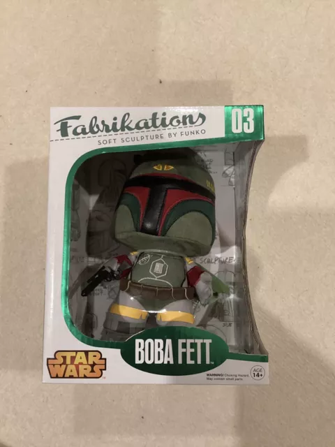 Funko Fabrikations Star Wars BOBA FETT #03 Soft Sculpture Plush Toy, NIB