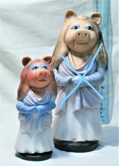 MISS PIGGY RUBBER TOY DOLL BISERKA ART Henson Associates Inc 1980 MUPPET SHOW